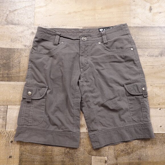 KUHL Outdoor Cargo Shorts – Women's Size 4, Charcoal Gray, Stretch Utility - Picture 1 of 11